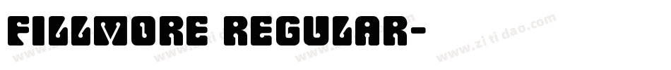 Fillmore Regular字体转换